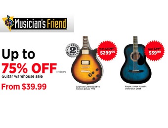 Musician's Friend Guitar Warehouse Sale - Up to 75% Off