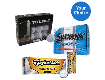 50% off 1 Dozen Golf Balls - Srixon, TaylorMade, or Titleist