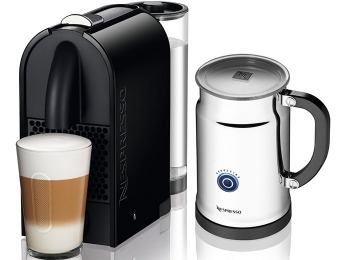 46% off Nespresso U D50 Espresso Maker w/ Aeroccino Milk Frother