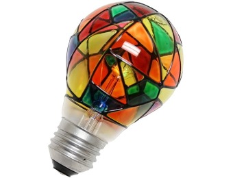 69% off GE Lighting 25-Watt Stained Glass Light Bulb