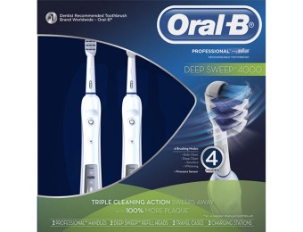 67% off Oral-B Professional Deep Sweep 4000 Toothbrush, 8 pc