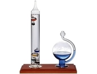 55% off Ambient Weather Galileo Thermometer & Fluid Barometer