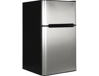 $90 off Haier 3.3 Cu. Ft. Compact Refrigerator - Virtual Steel