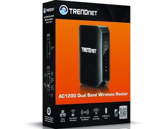 $100 off TRENDnet Wireless AC1200 Dual Band Gigabit Router