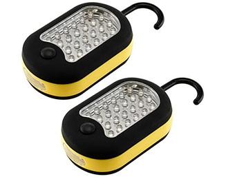 Deal: 2x Portable 27 LED Magnetic Hanging Hook Worklights