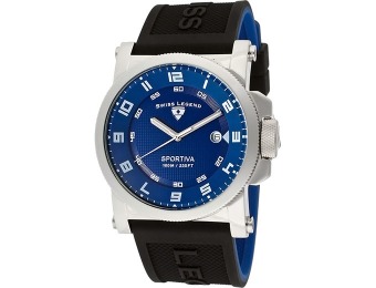 $745 off Swiss Legend Men's Sportiva Blue Textured Watch