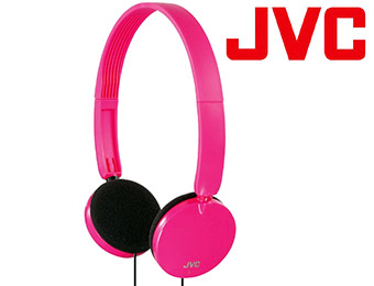 35% off JVC HAS140P Lightweight On-Ear Pink Headphones