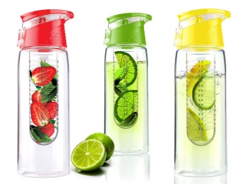 71% off 4-Pack 20-ounce Flavor It 2 Go Water Bottles, 5 Styles