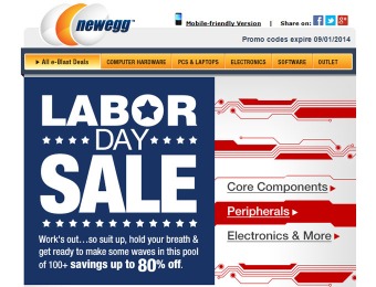 Newegg Labor Day Sale Event - Save Up to 80% off Hundreds of Items