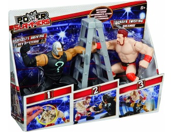 85% off WWE Power Slammers Sheamus and Rey Mysterio Figures