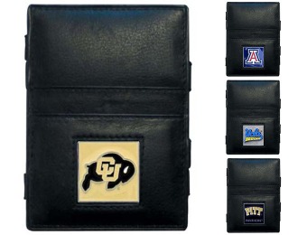 86% off NCAA Jacob's Ladder Leather Wallets, 19 Teams