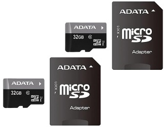 66% off 2X ADATA Premier 32GB microSDHC UHS-I Class 10 Cards