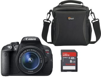 16% off Canon EOS Rebel T5i 18MP DSLR w/ Lens, Bag & Memory Card