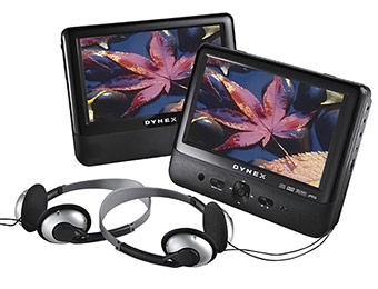 $50 off Dynex DX-D9PDVD Portable DVD Player w/ Dual 9" Screens