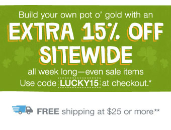 Extra 15% off sitewide with Walgreens promo code LUCKY15
