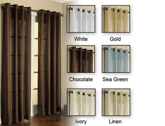 75% Off Christina Collection Voile Panels with Grommets, 2-Pack