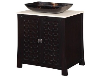 37% off World Imports 30" Single Basin Vanity with Cream Marble Top