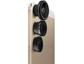 80% off Acesori 4 Piece Camera Lens Kit for Apple iPhones