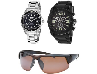90% off Pro Diver & Swiss Legend Watch + Columbia Sunglasses