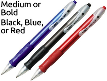 50% off 12-Pack BIC Velocity Retractable Ballpoint Pens