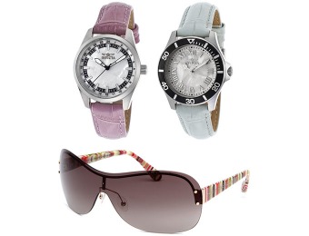 93% off Women's Invicta Watch Combo with Free Sunglasses