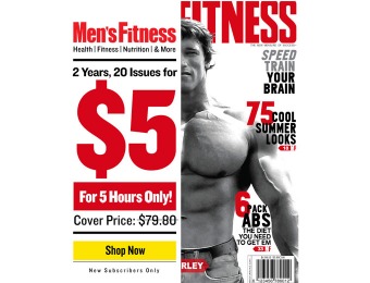 94% off Men's Fitness Magazine Subscription, $5 / 20 Issues