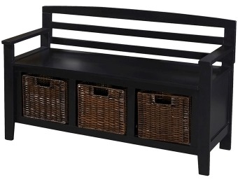 $100 off Entryway Bench with Drawers and Baskets