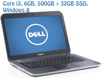 $120 Off Dell Inspiron 14z Ultrabook (i3/6GB/500GB+32GB SSD)