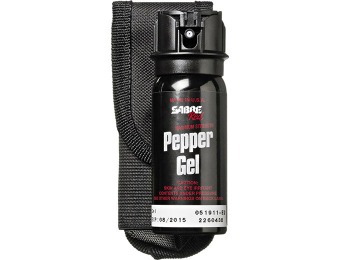 45% off Sabre Red Pepper Gel Spray Police Strength, 18' Range, Holster