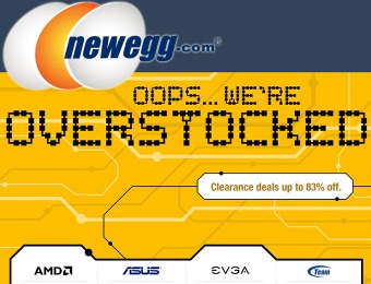 Newegg Overstock Sale - Clearance Deals up to 83% off!