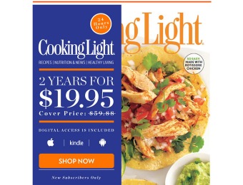 83% off Cooking Light Magazine Subscription, 24 Issues / $19.95