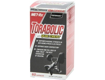 92% off MET-Rx Torabolic with Quik-Creat, 60 count