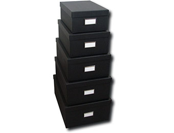 50% off 5-Pack Goodies Stacking Storage Boxes