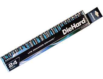 58% off 24-Pack DieHard AAA Alkaline Batteries