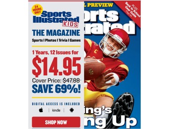 69% off Sports Illustrated For Kids Magazine, $14.95 / 12 Issues