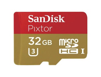 63% off SanDisk Pixtor Advanced 32GB microSDHC Memory Card