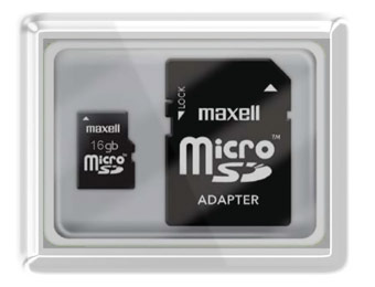 60% Off Maxell 16GB microSDHC Class 10 Memory Card