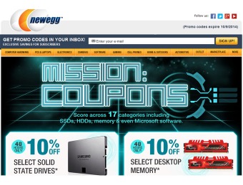 Newegg Mission Coupons: Deals Across 17 Categories