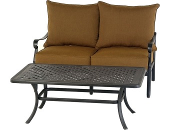 75% off Whitley Place Aluminum Patio Loveseat & Coffee Table
