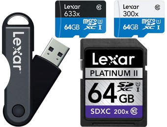 Up to 50% off Select Lexar Memory Products