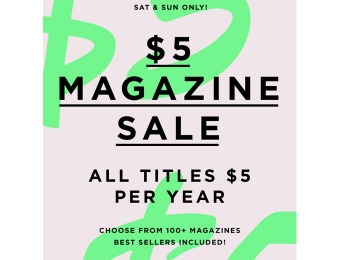 DiscountMags $5 Magazine Sale - 100+ Top-Selling Titles on Sale