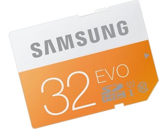 80% off Samsung 32GB EVO SDHC Class 10 Memory Card