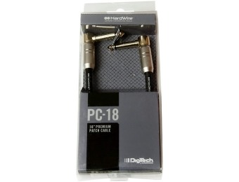 $18 off DigiTech Premium Gold-Plated 1/4" Patch Cable
