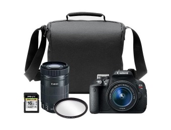$357 off Canon EOS Rebel T5i DSLR Camera w/ (2) Lens Bundle Package