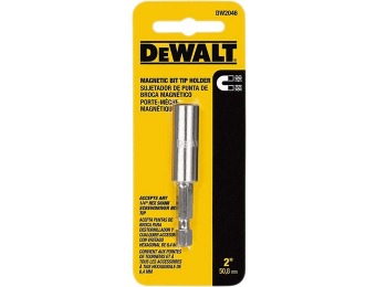 69% off DeWalt 2" Tool Steel Magnetic Bit Tip Holder, DW2046