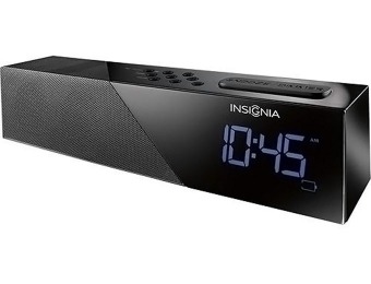 64% off Insignia Bluetooth Clock Radio, USB Port, Dual Alarm