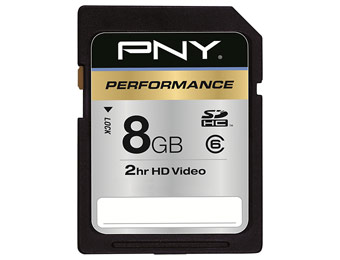 57% Off PNY 8GB SDHC Class 6 Memory Card