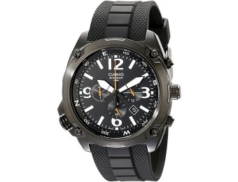 51% off Men's Casio Chronograph Sport Watch with Black Resin Band