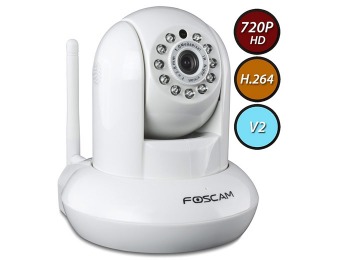 55% off Foscam FI9821W V2 720p H.264 Wireless IP Security Camera