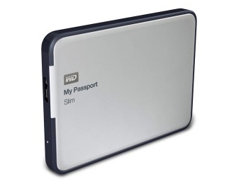 45% off WD My Passport Slim USB 3.0 1TB Portable Hard Drive
